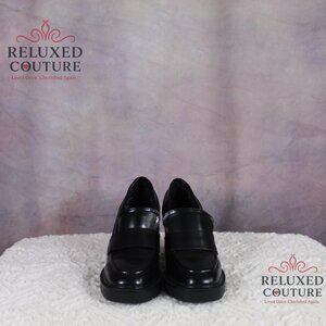 Black Madden Girl Chunky Heel Loafers